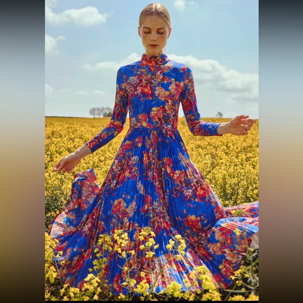 Hunter Bell Sabine Watercolor dress
